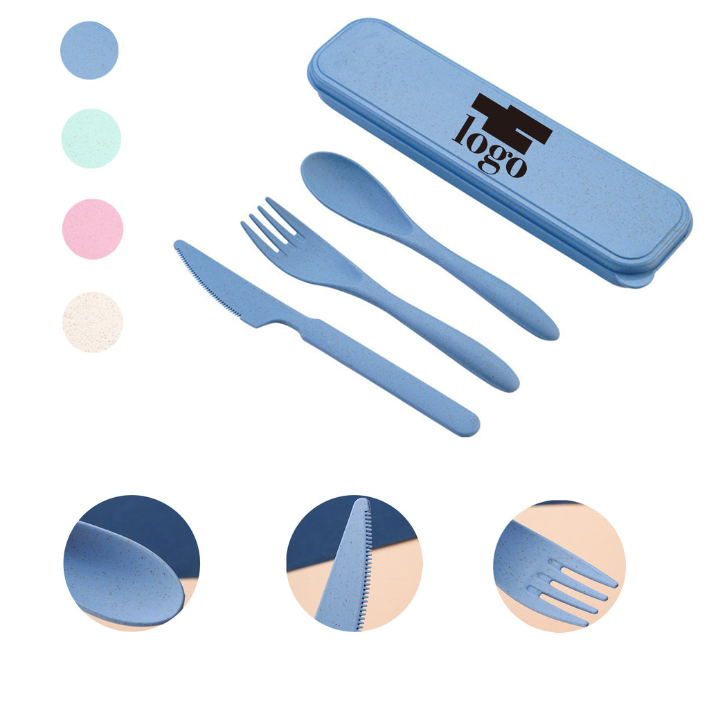 Degradable Thickened Plastic Travel Portable Tableware Set