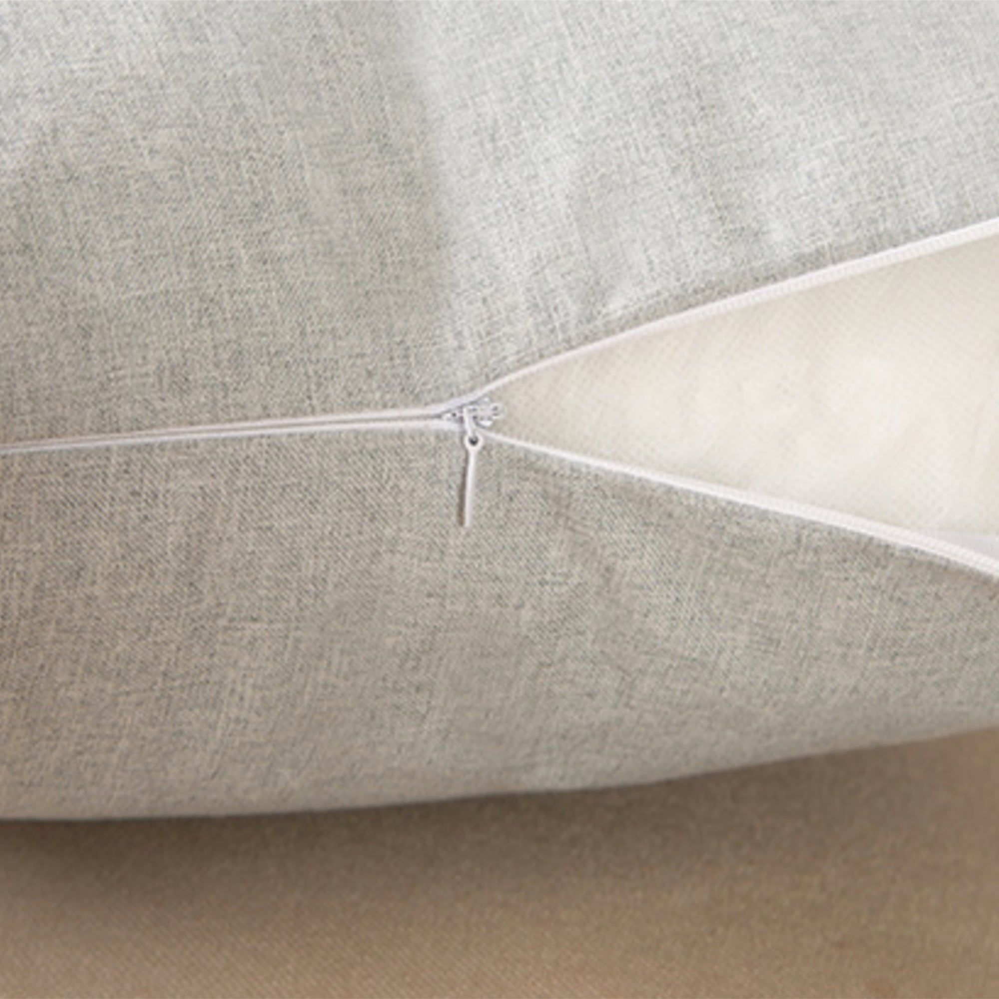 Square Linen Throw Pillow