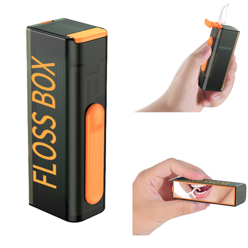 Auto Pop Up Floss Picks Dispenser Food Grade Abs Portable