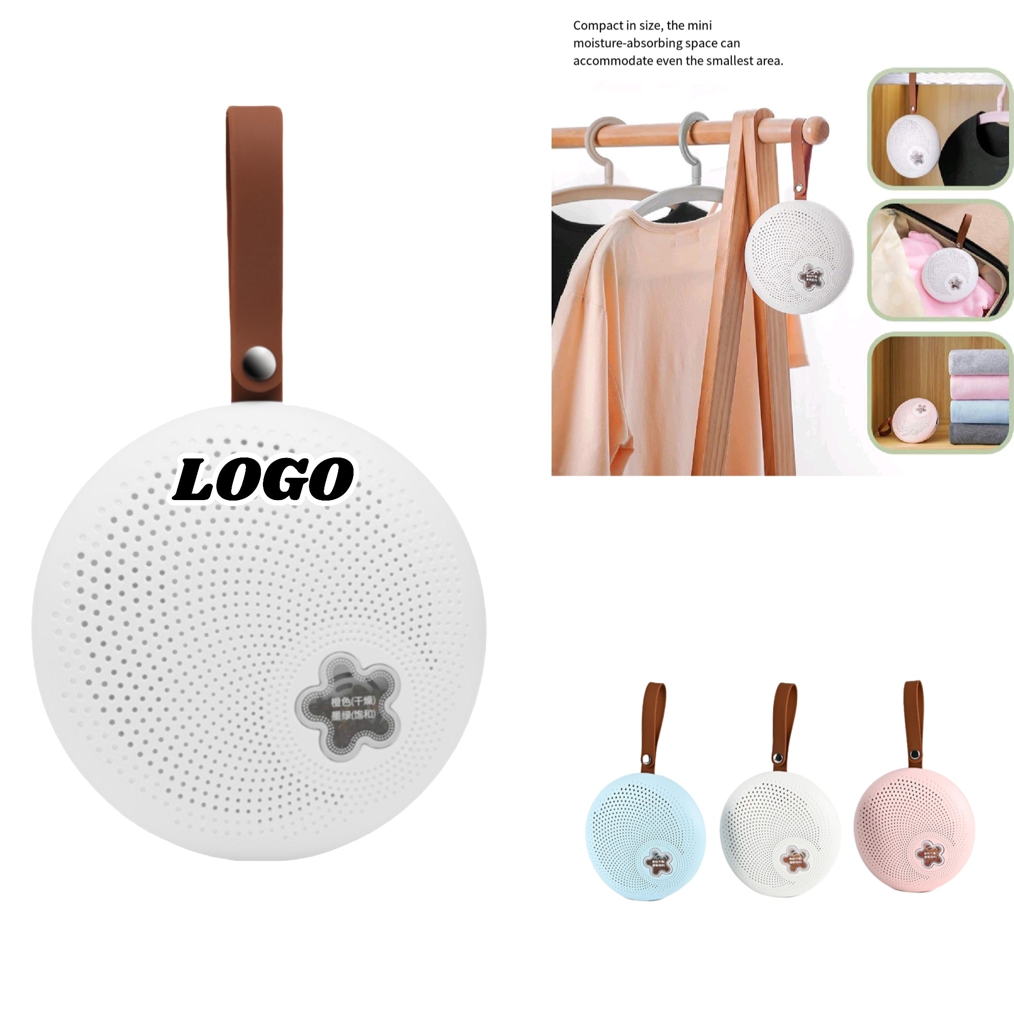 Mini Reusable Dehumidifier With Visible Water Tank