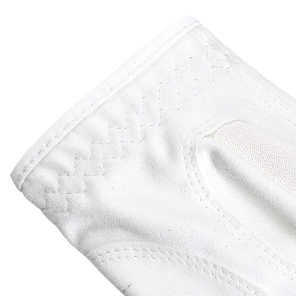 Premium Leather White Golf Gloves