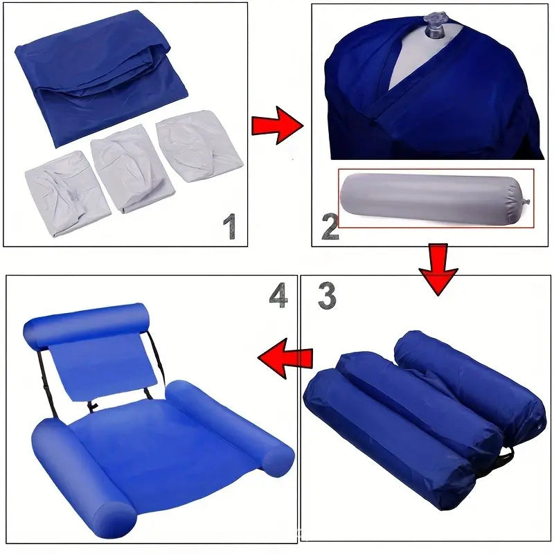 Inflatable Floating Water Hammock Float Pool Bed