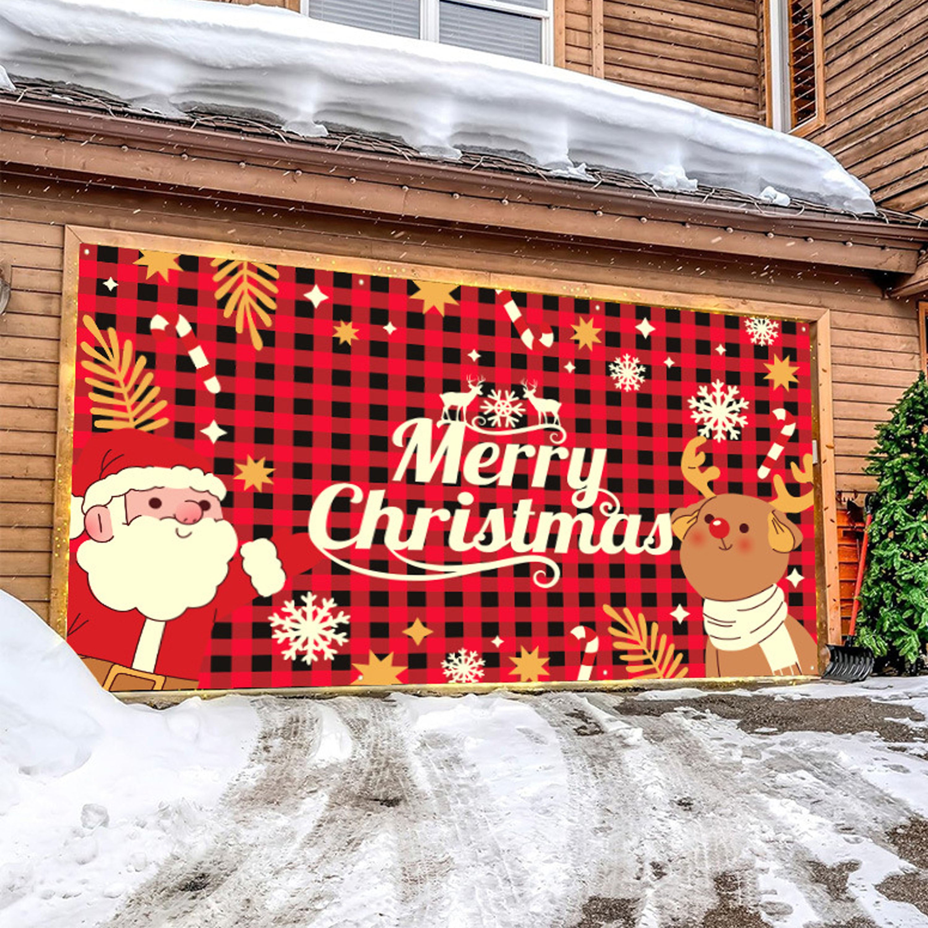 Chrismas Backyard Lawn Hanging Decor Flags