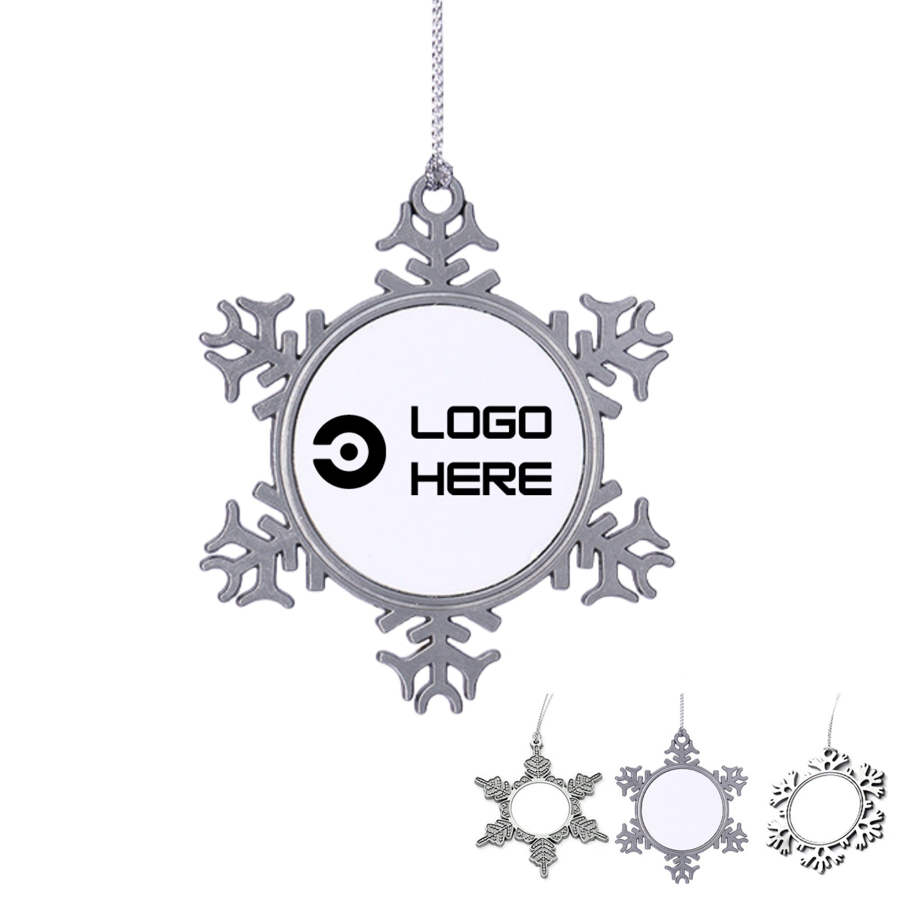 Christmas Tree Snowflake Frame Ornaments