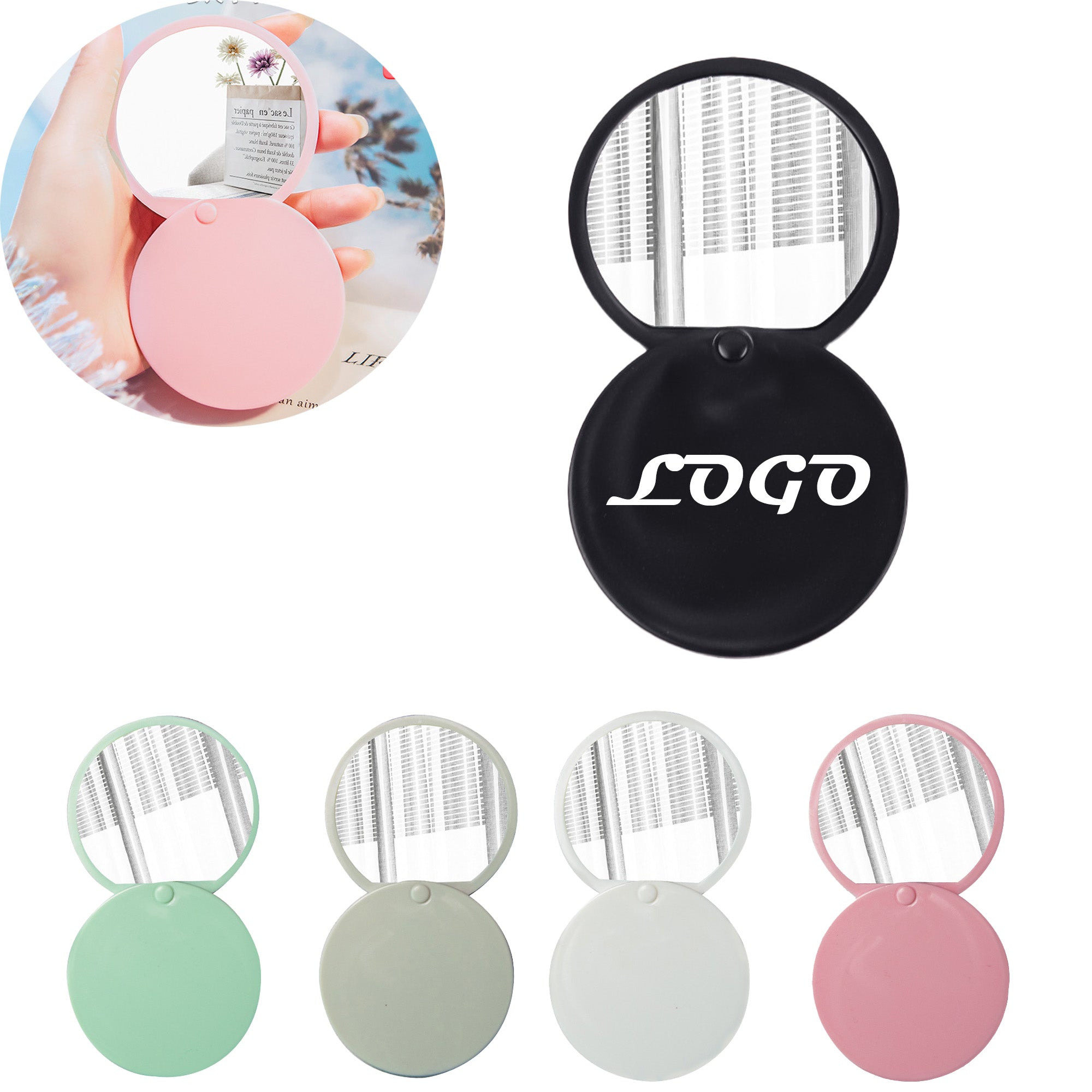 Slider Small Mirror Portable Makeup Mirror