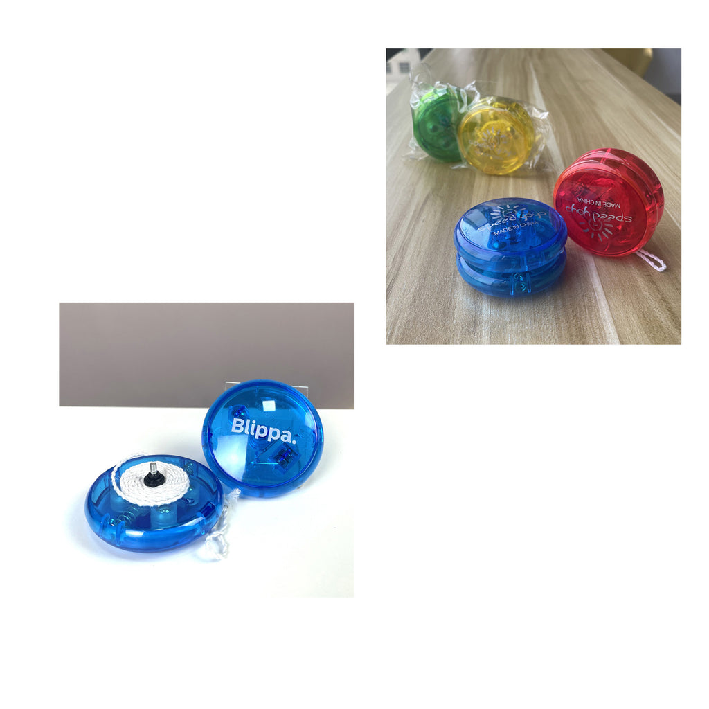 Custom Flashing Blue Yo Yo Light Up Toy