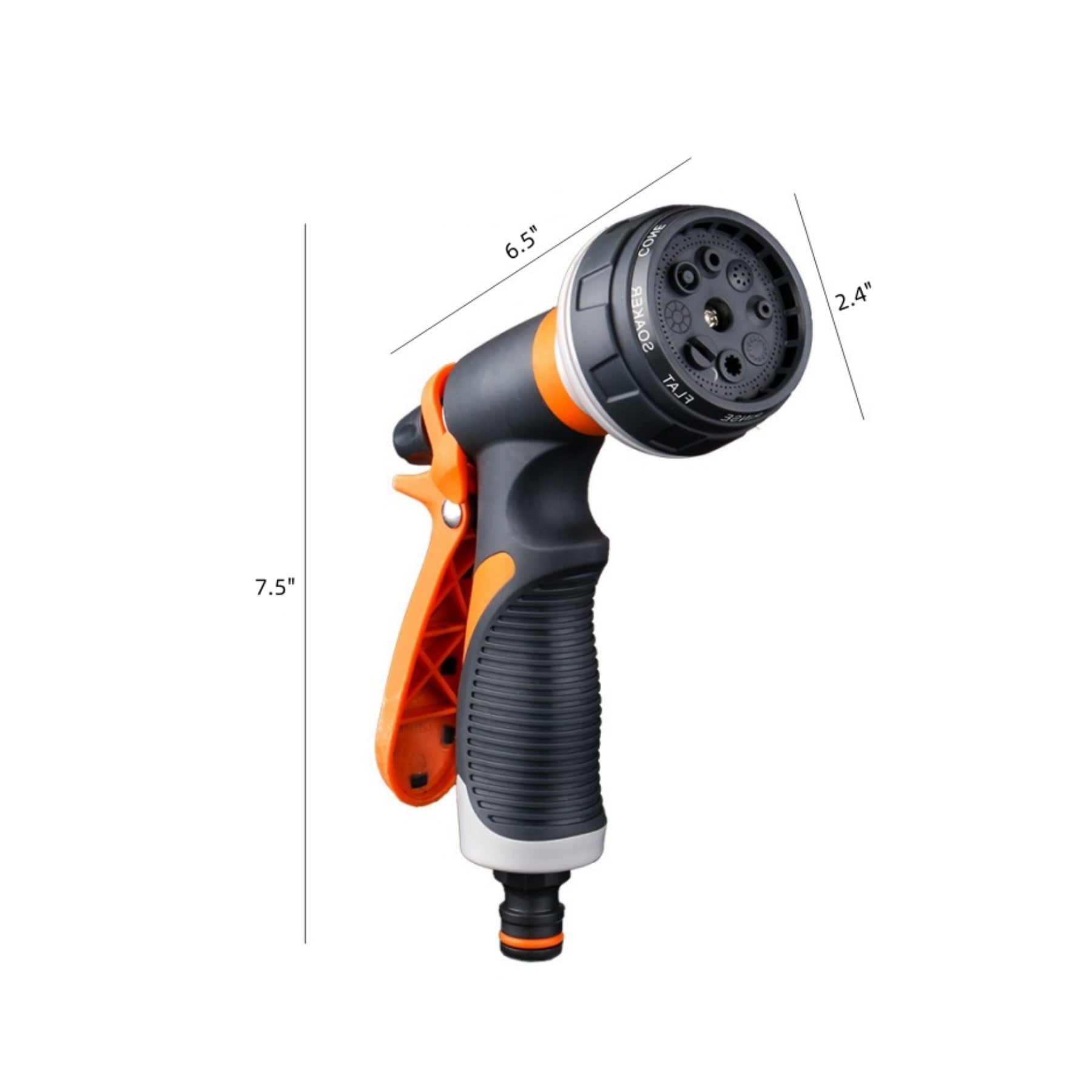 Garden Hose Nozzle With 8 Spray Patterns