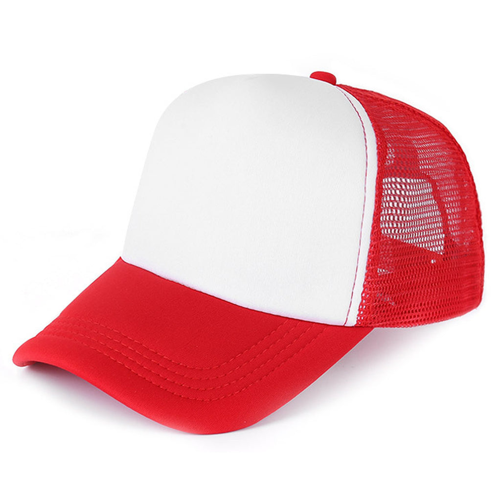 Trucker Mesh Caps w/ Sponge Visor & Plastic Snapback