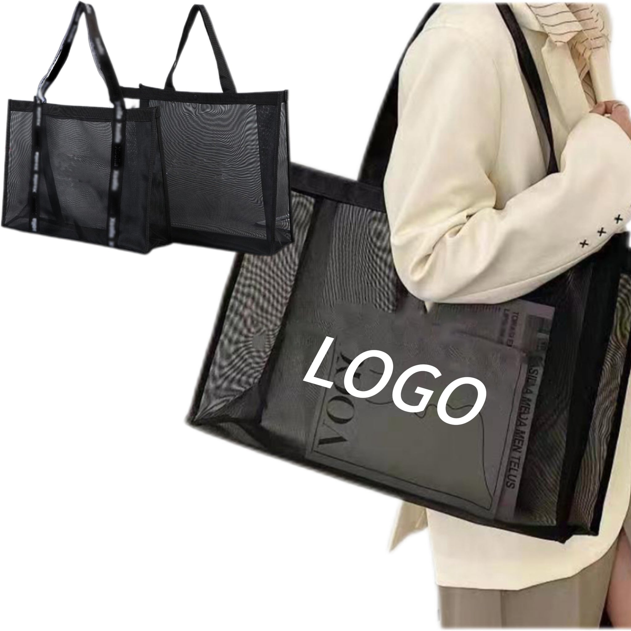 Mesh Transparent Shopping Bag