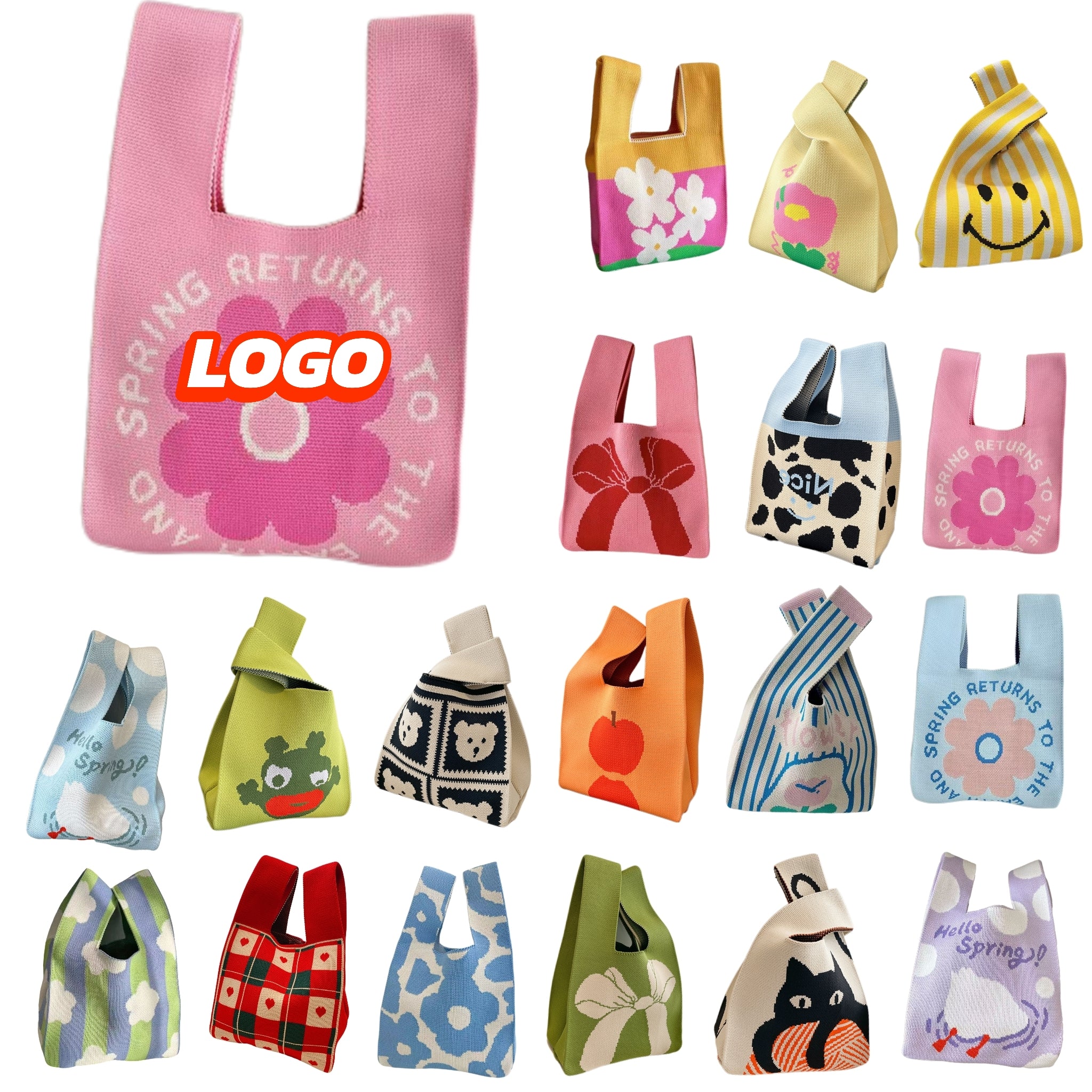Daily-sized Knitted Carry Bag