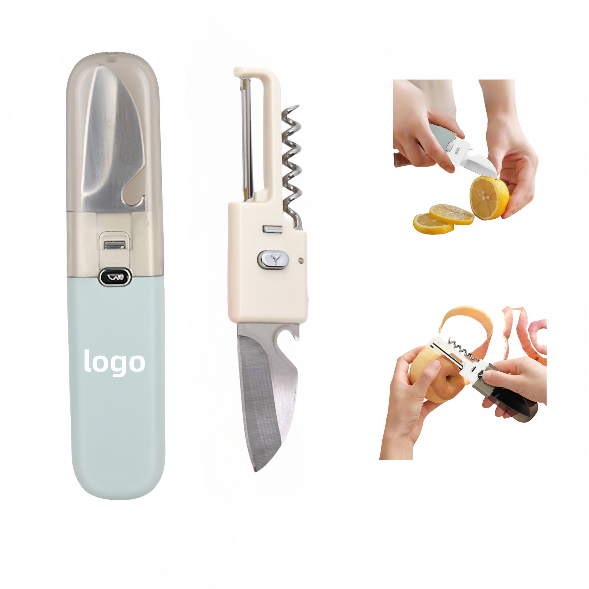 Multifunctional Household Outdoor Portable Three In One Fruit Knife