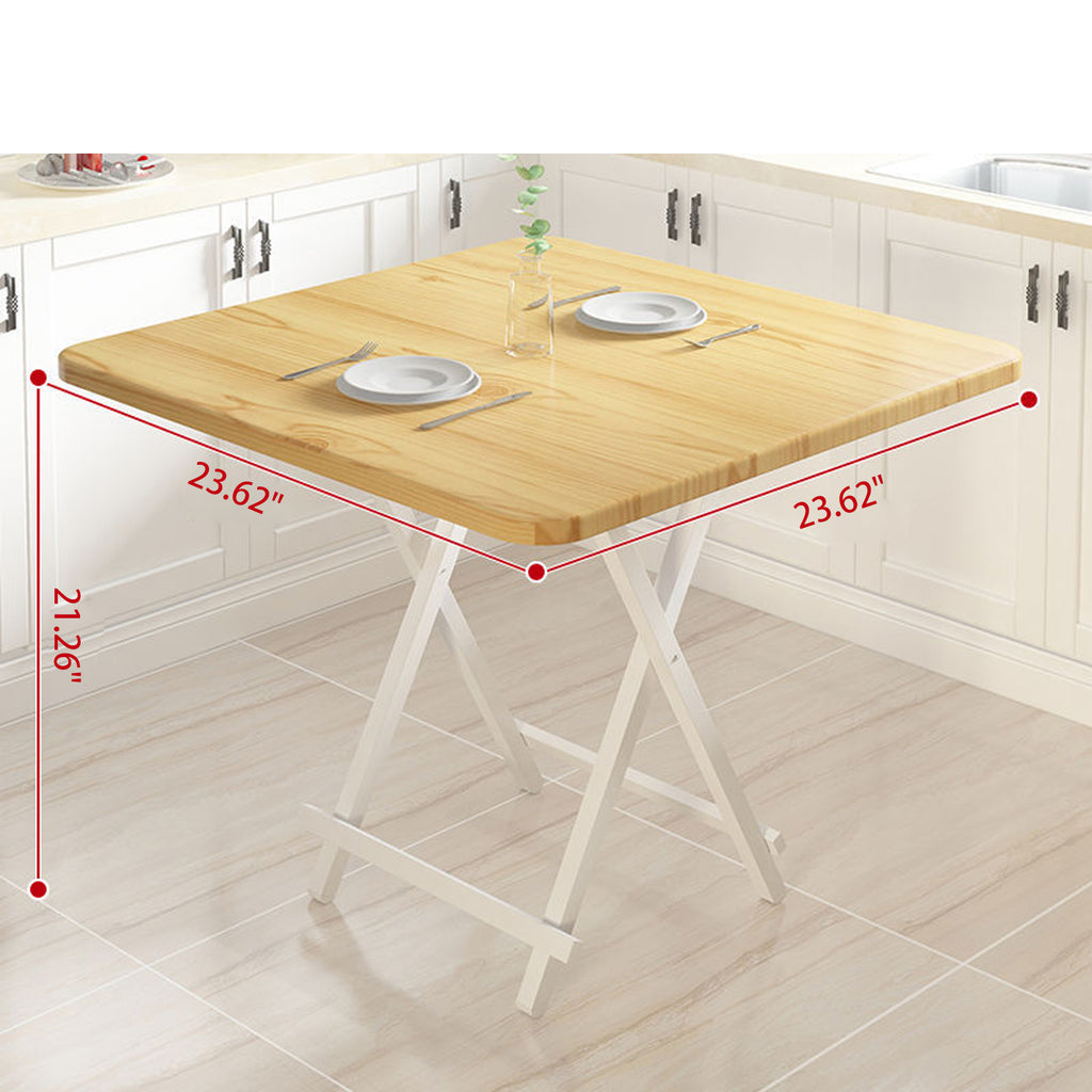 Wood Grain Folding Square Table