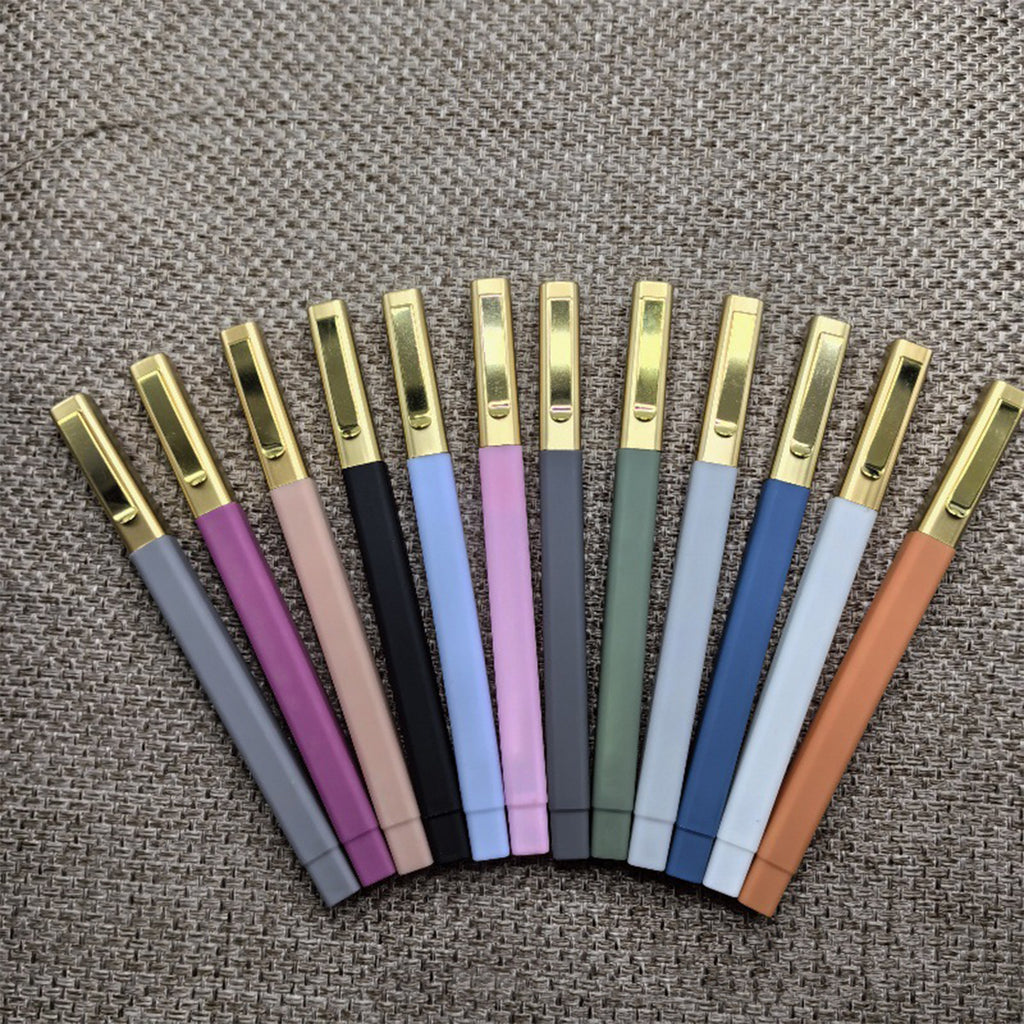 Writing Pen With Gold Pen Cap