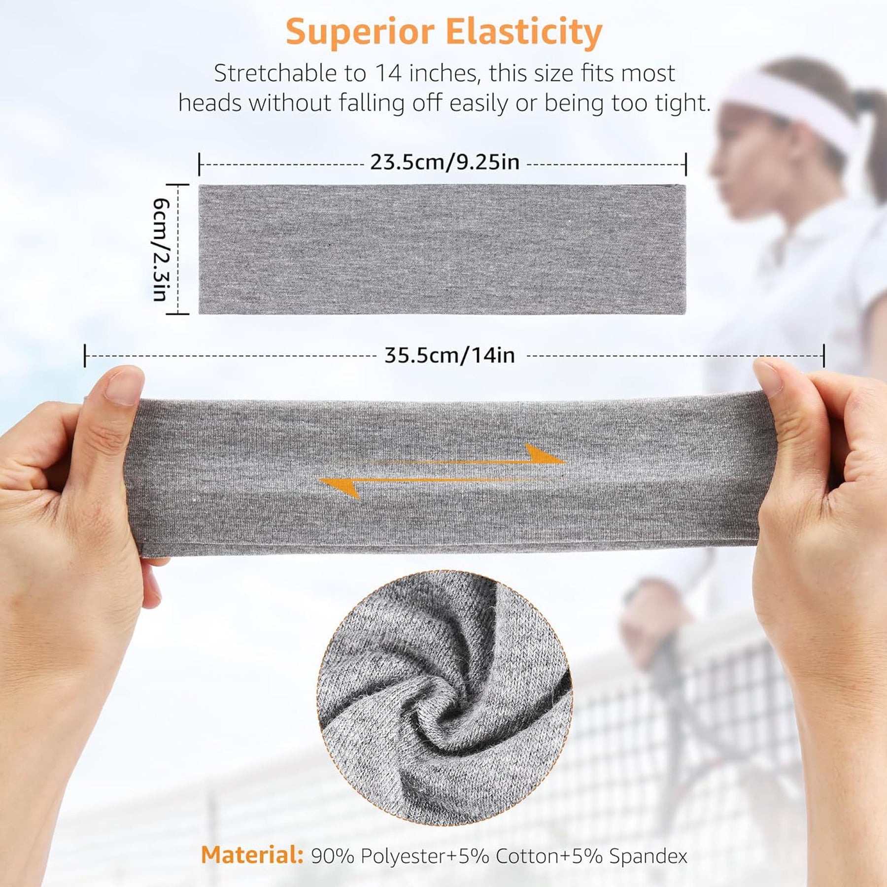 Solid Color Stretchy Headbands