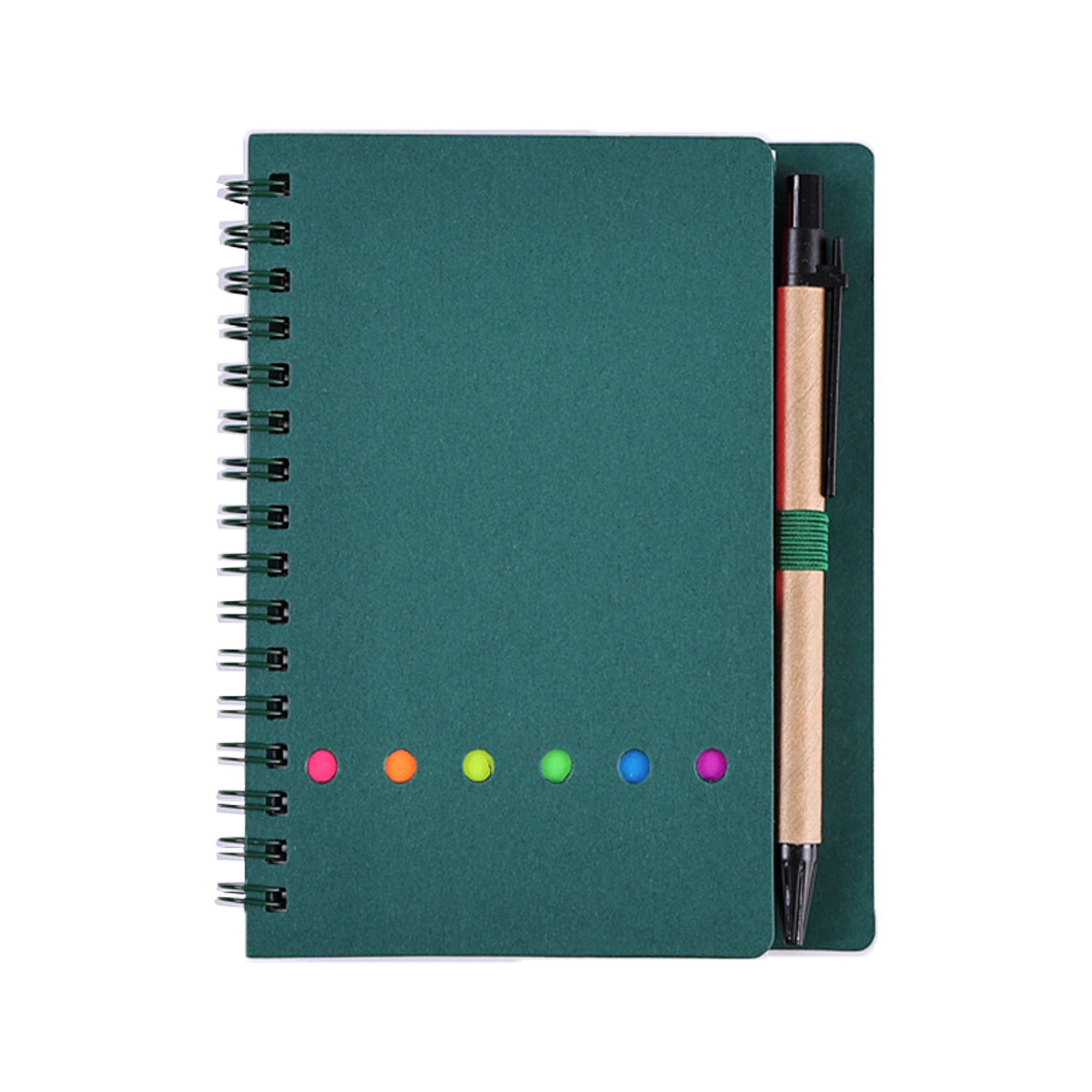 Spiral Kraft Paper Sticky Notes Notebook