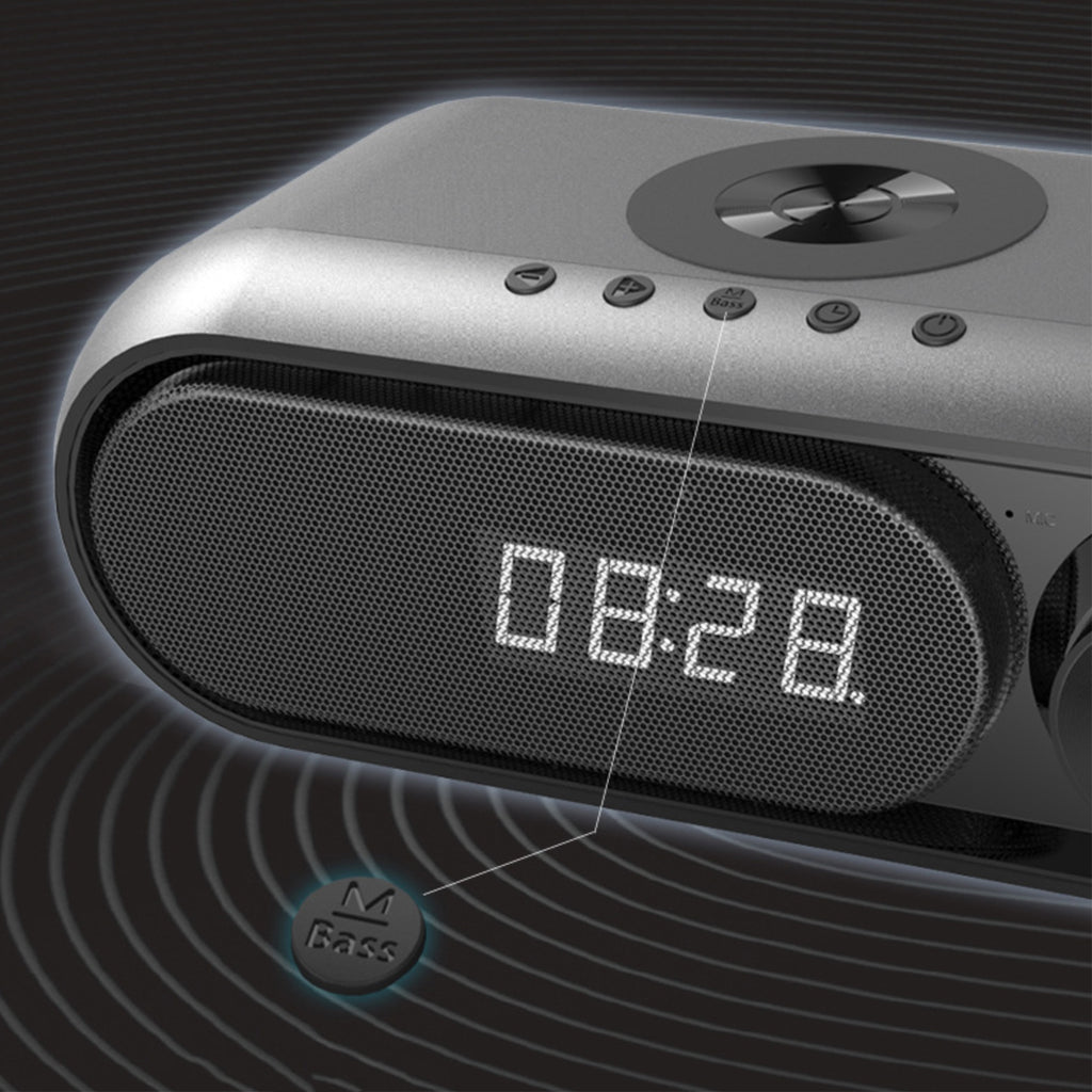 Multi-in-one Wireless Charger Bass Bluetooth Speaker