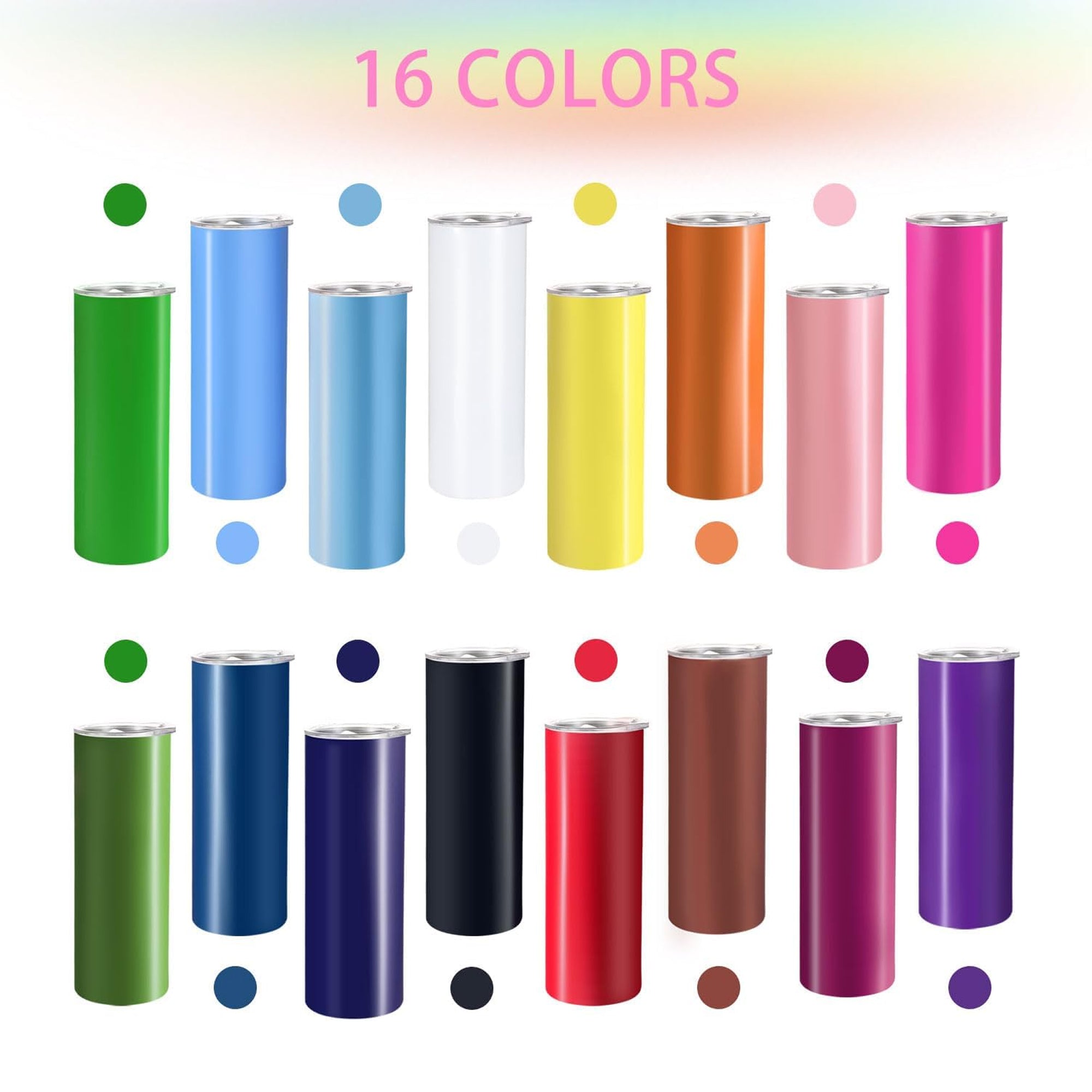20 Oz Sublimation Straight Tumbler