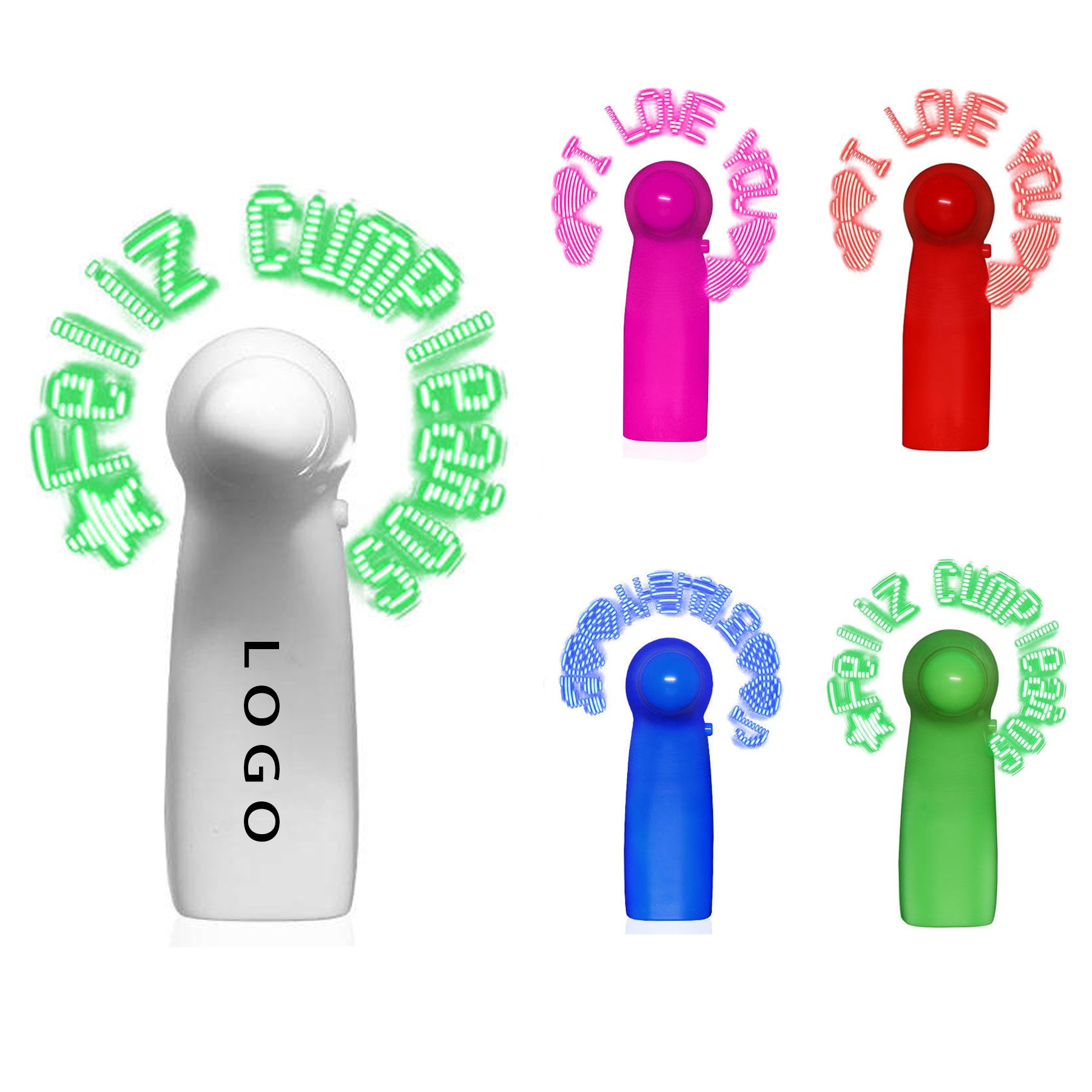 Flashing Logo Powered Fan