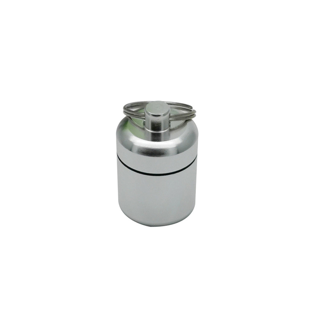 Portable Alloy Keychain Storage Capsule