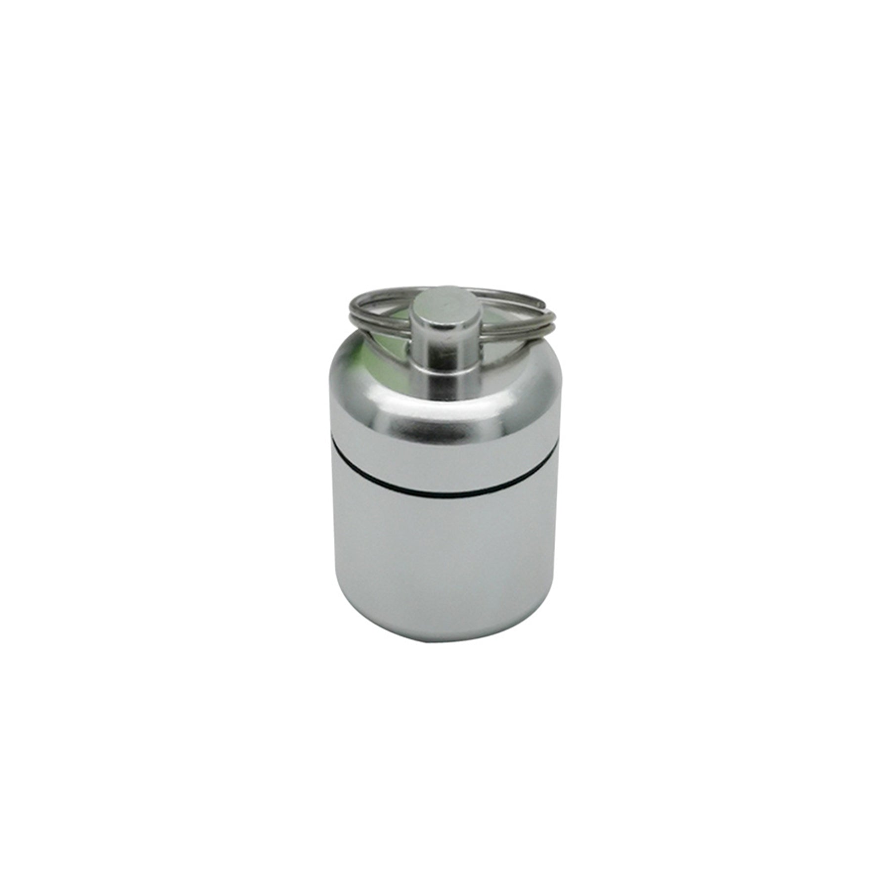 Portable Alloy Keychain Storage Capsule