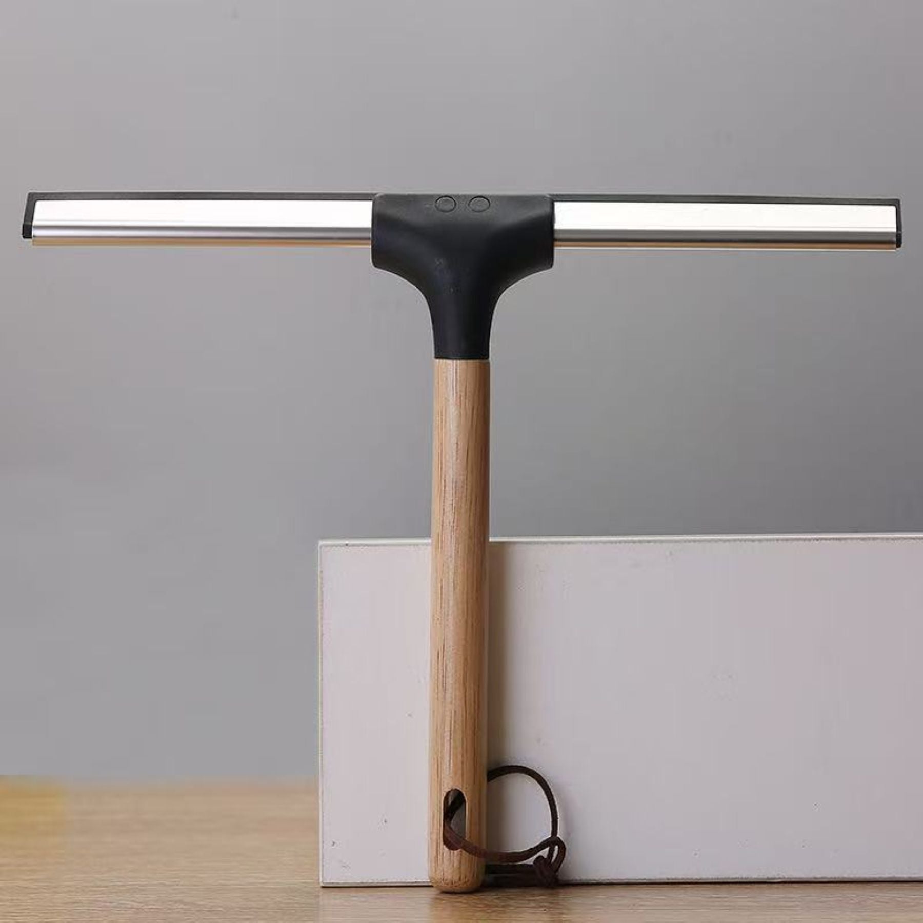 Wooden-Handled Glass Wiper