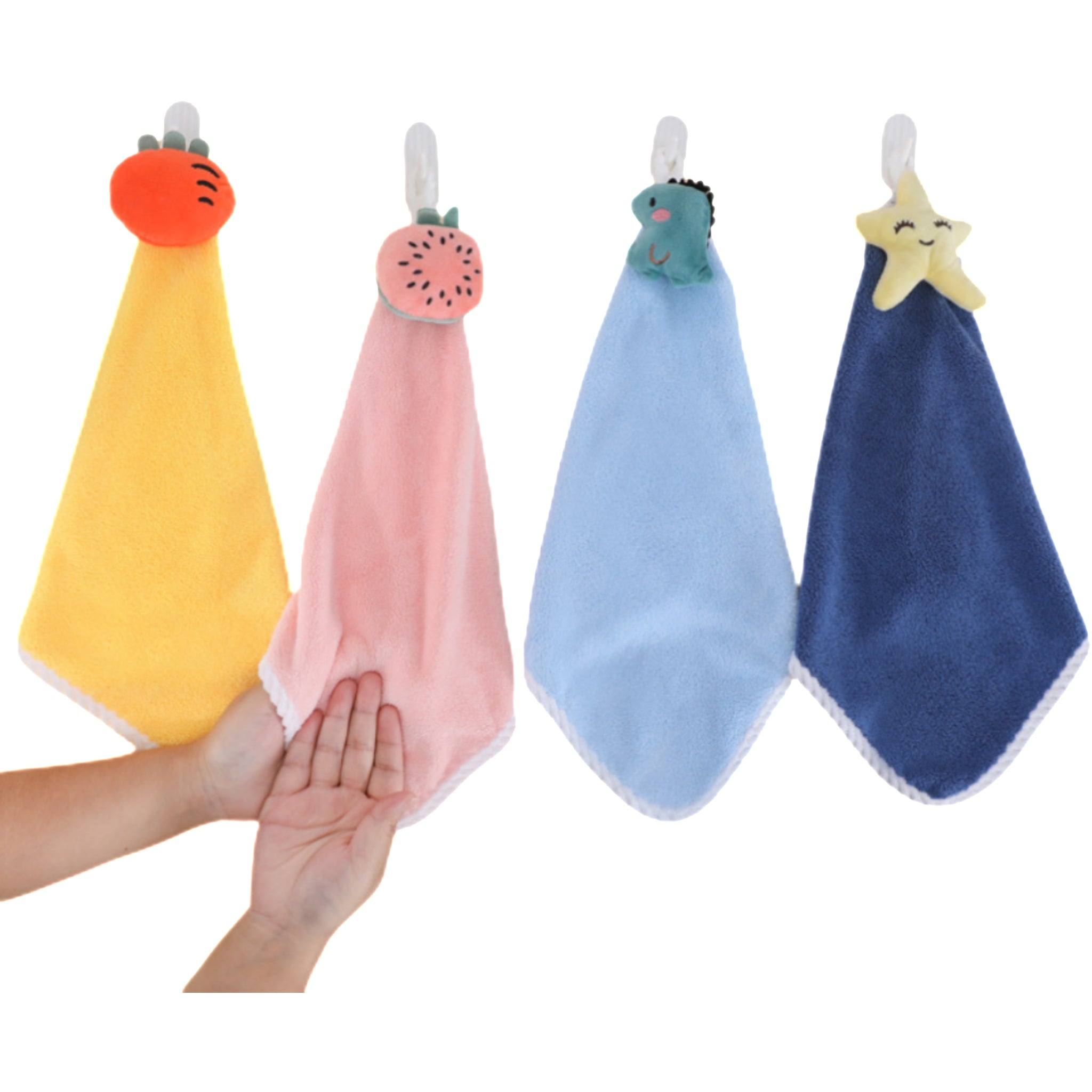 Hanging Coral Fleece Hand - Drying Towel