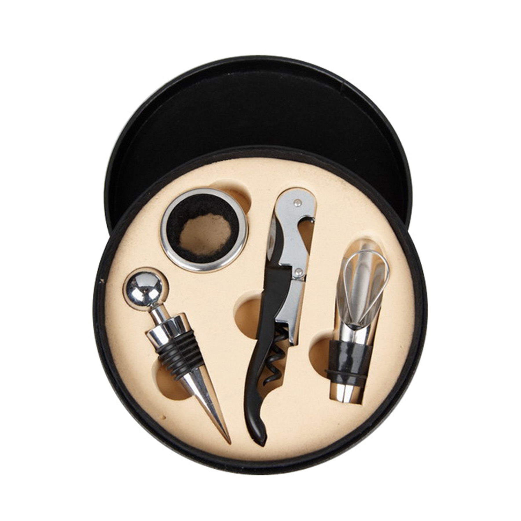Leather Wine Opener Set
