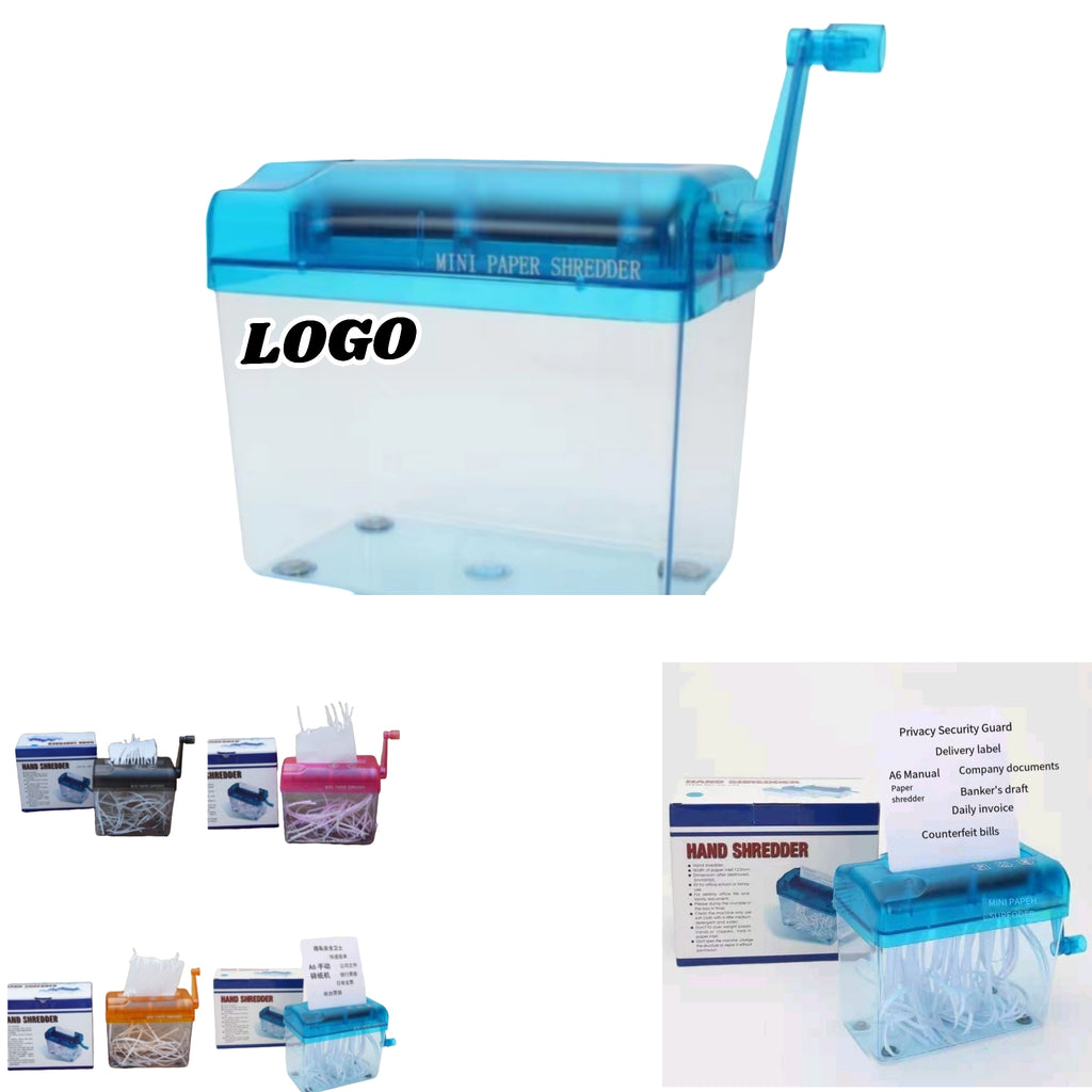 Hand Crank Paper Shredder - No Power Needed for Home Office