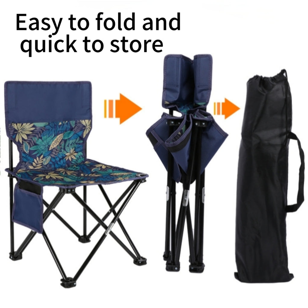 600D Oxford Fabric Folding Camping Chair With Backrest