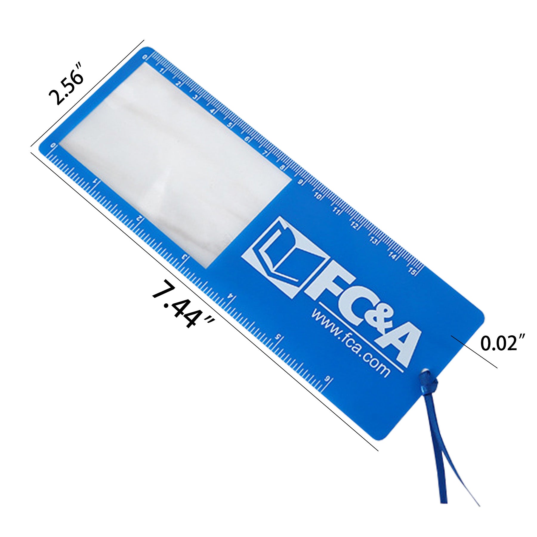 Magnifier Bookmark w/Metric Ruler