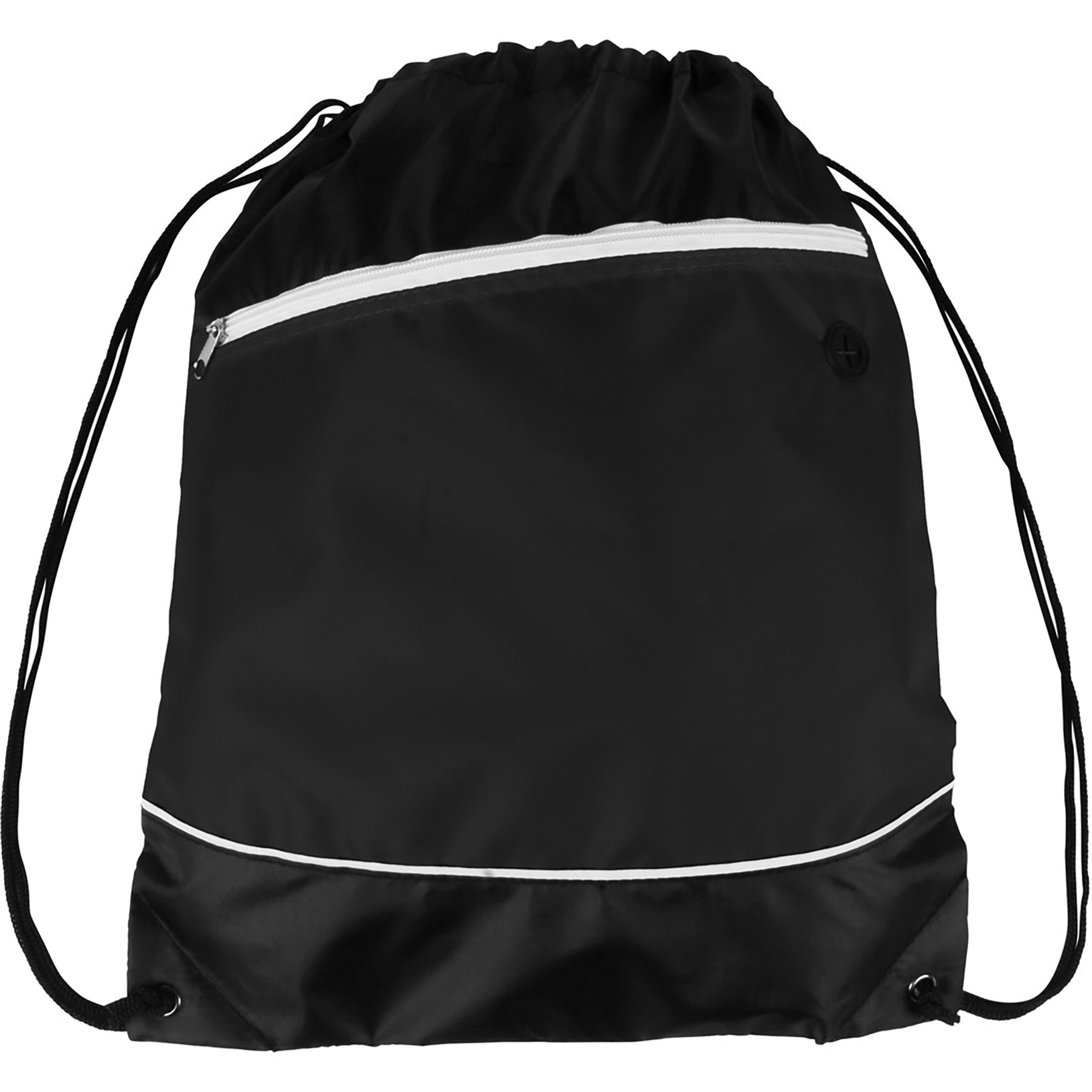 Sports Drawstring Backpack With Earphone Hole