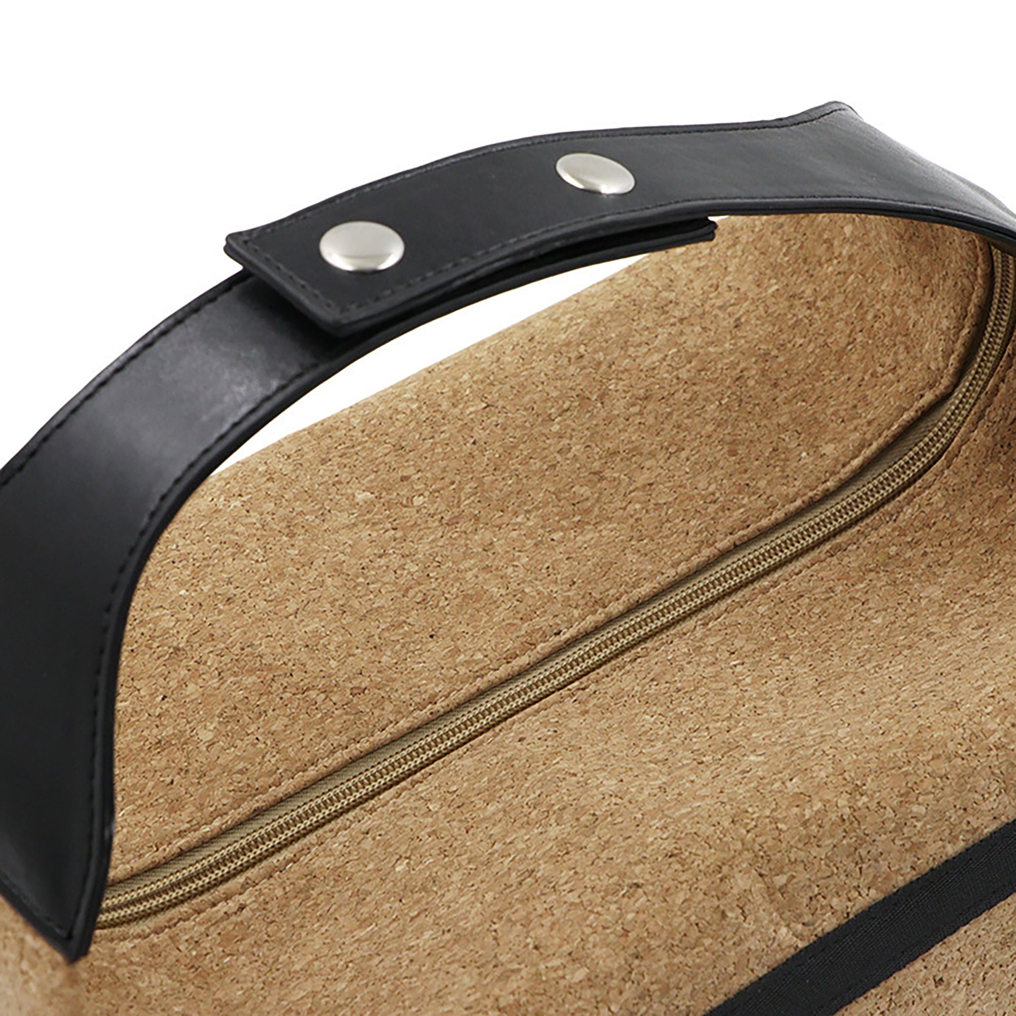 Open-Compartment Wood Grain Leather Tote