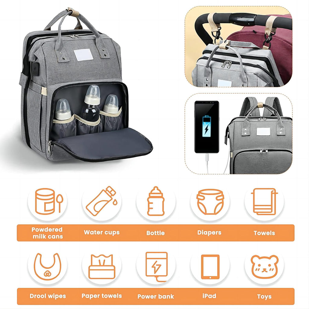 Large Capacity Foldable Baby Bag