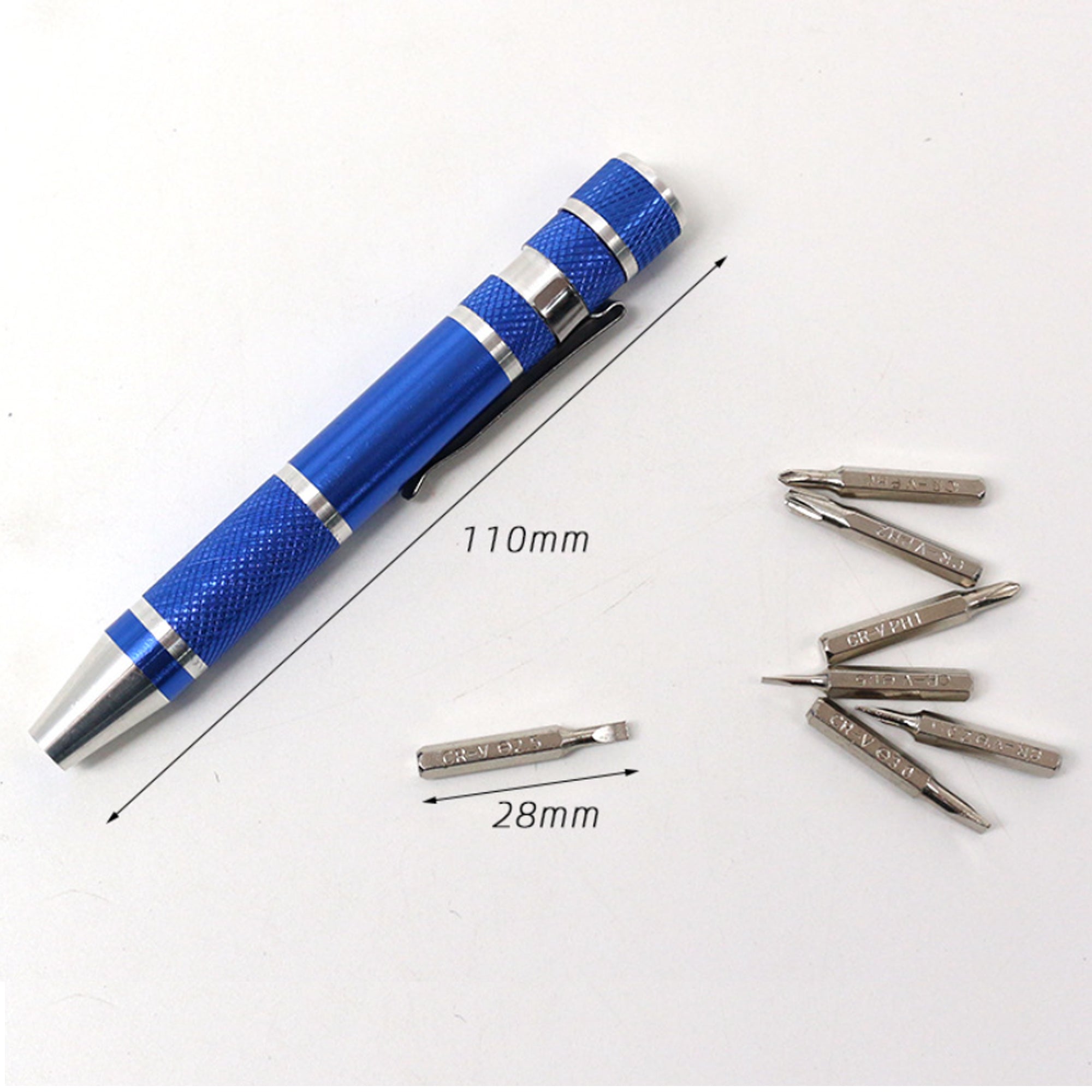 8-in-1 Aluminum Tool Pen With Screwdriver