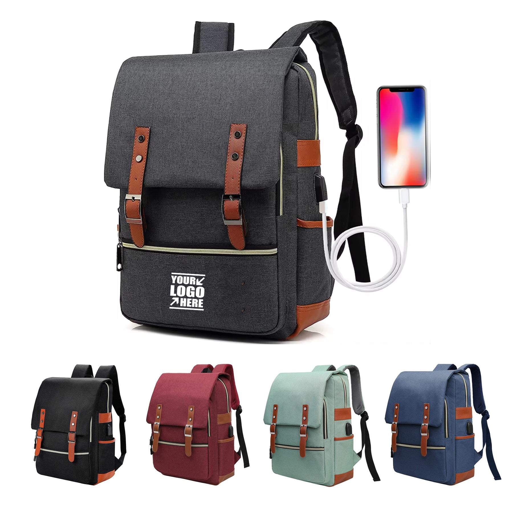 Laptop Backpack With Usb Charging Port