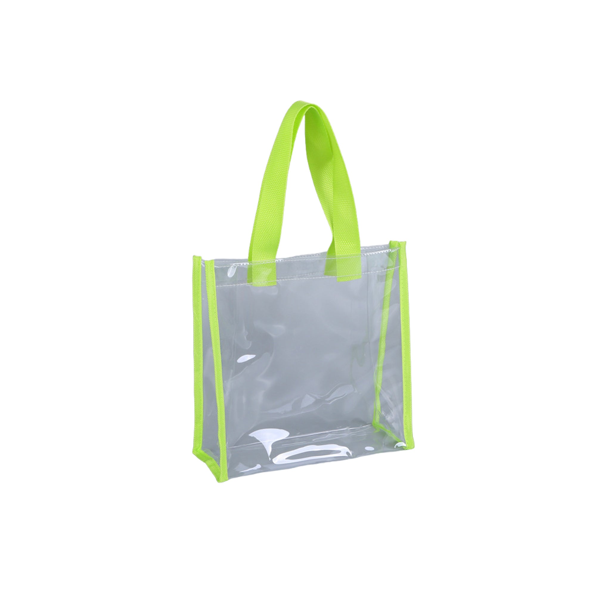 Clear Pvc Tote Bag - Colorful Jelly Style For Beach, Stadium