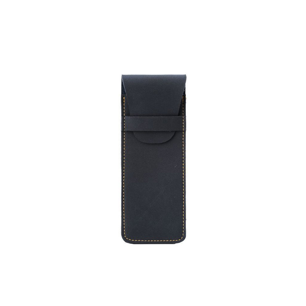 Business High Capacity Leather Protective Storage Pen Case