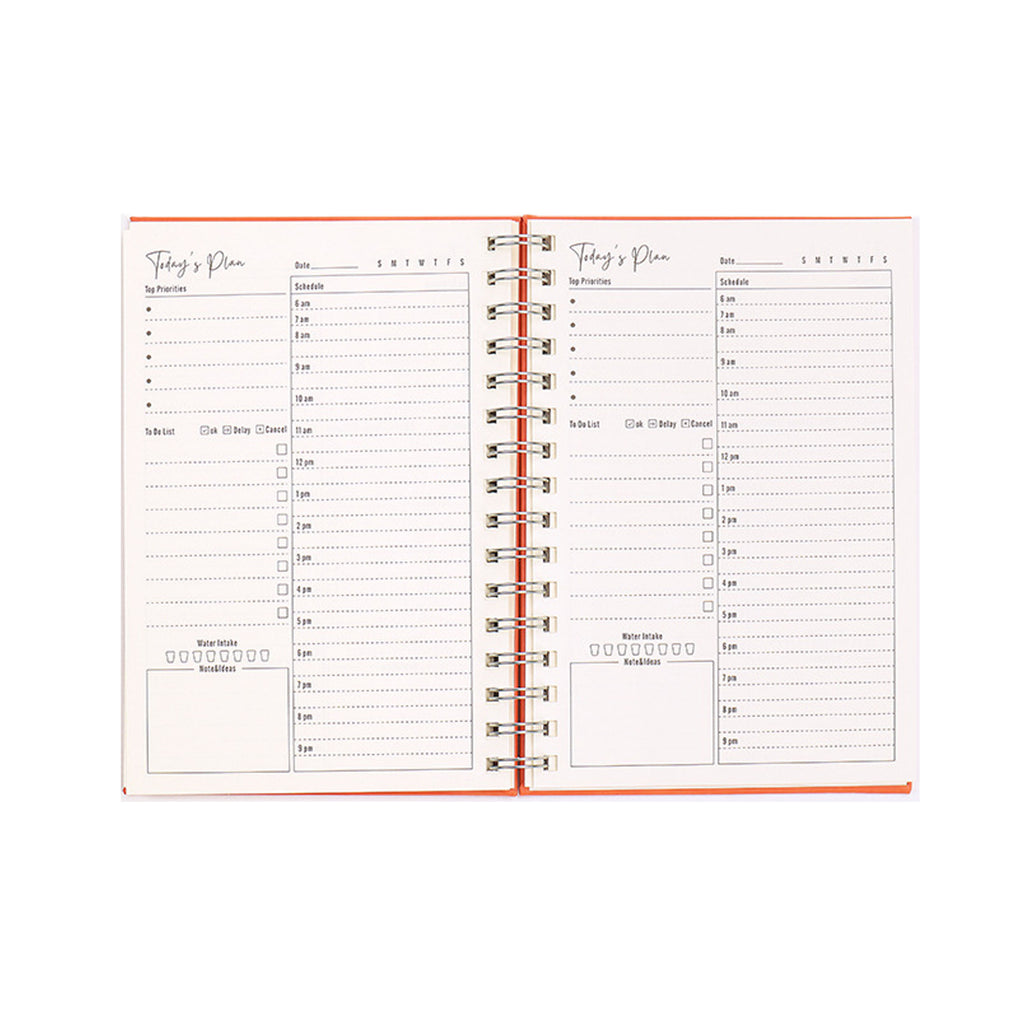 A5 Pu Leather Cover Spiral Notebook