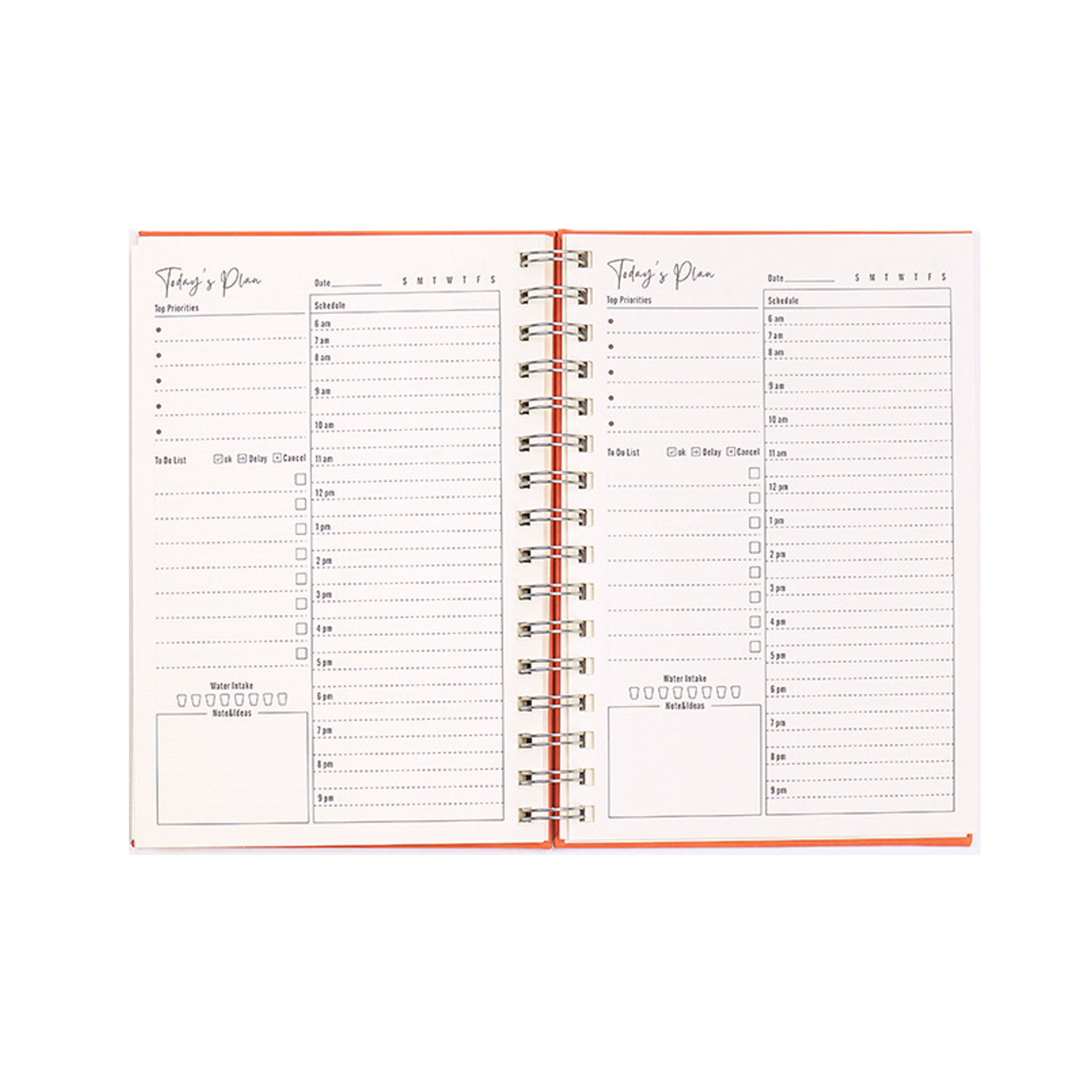 A5 Pu Leather Cover Spiral Notebook