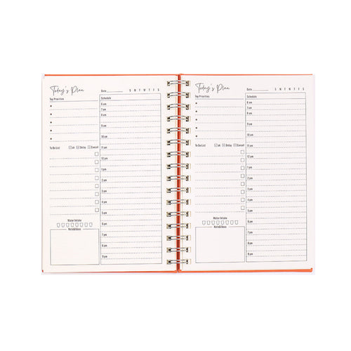 A5 Pu Leather Cover Spiral Notebook