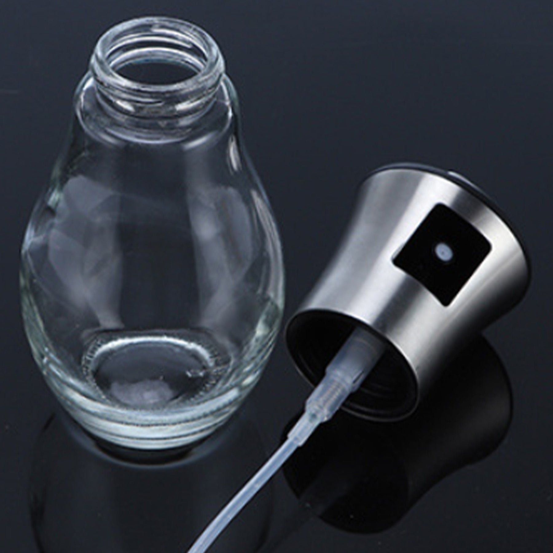 Pressable Stainless Steel Spray Bottle Oil Bottle