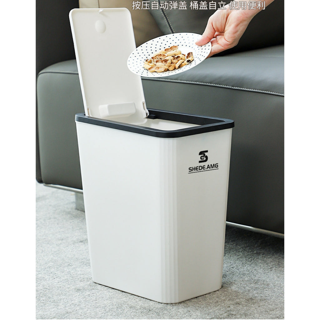 Flip-Top Household Trash Can
