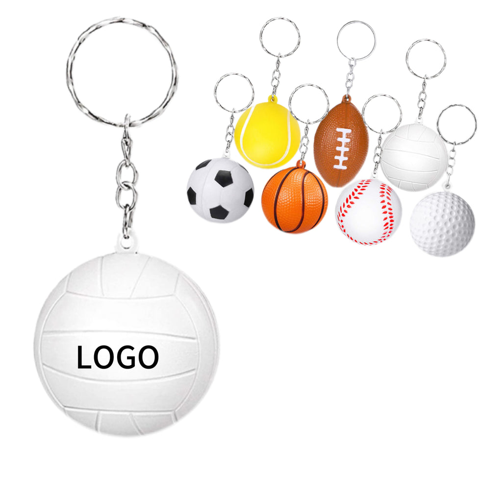 PU Foam Ball Keychain