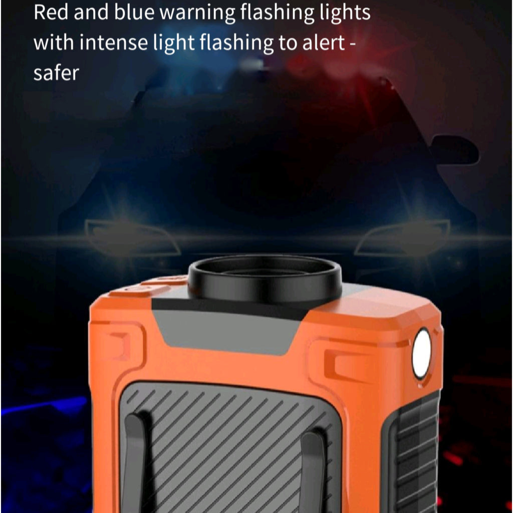 Wearable Waist Fan Outdoor Rechg Flashlight Long Last