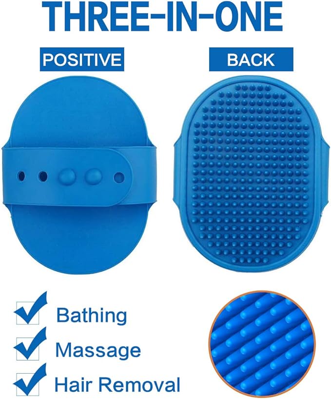 Pet Bath Brush Silicone Massage Brush