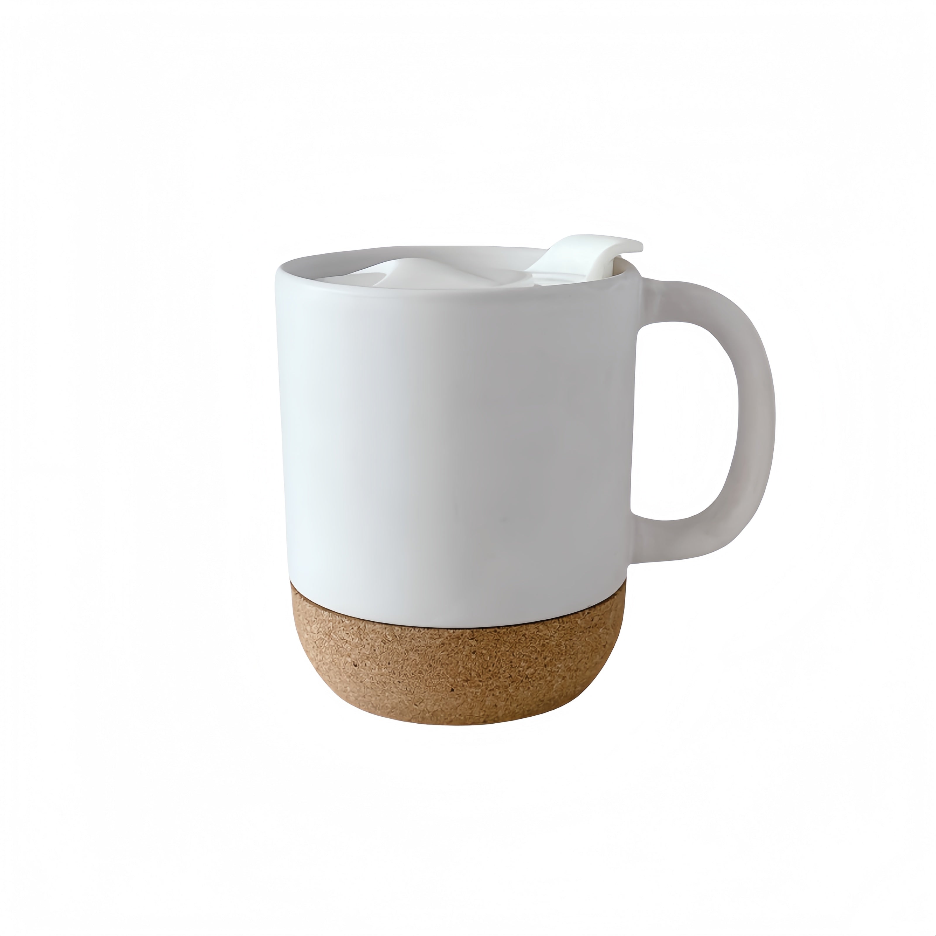 12 Oz Cork Bottom Ceramic Mugs