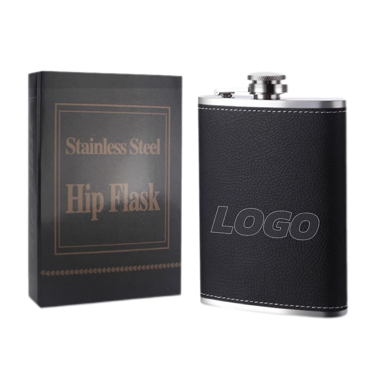 8 Oz Stainless Steel Portable Hip Flask