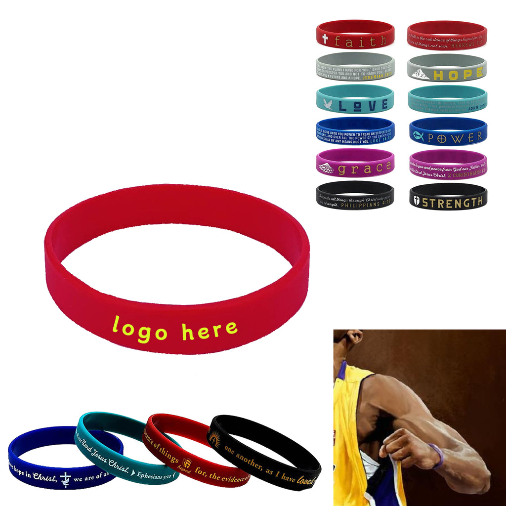 Silicone Solid Color Luminous Sports Bracelet