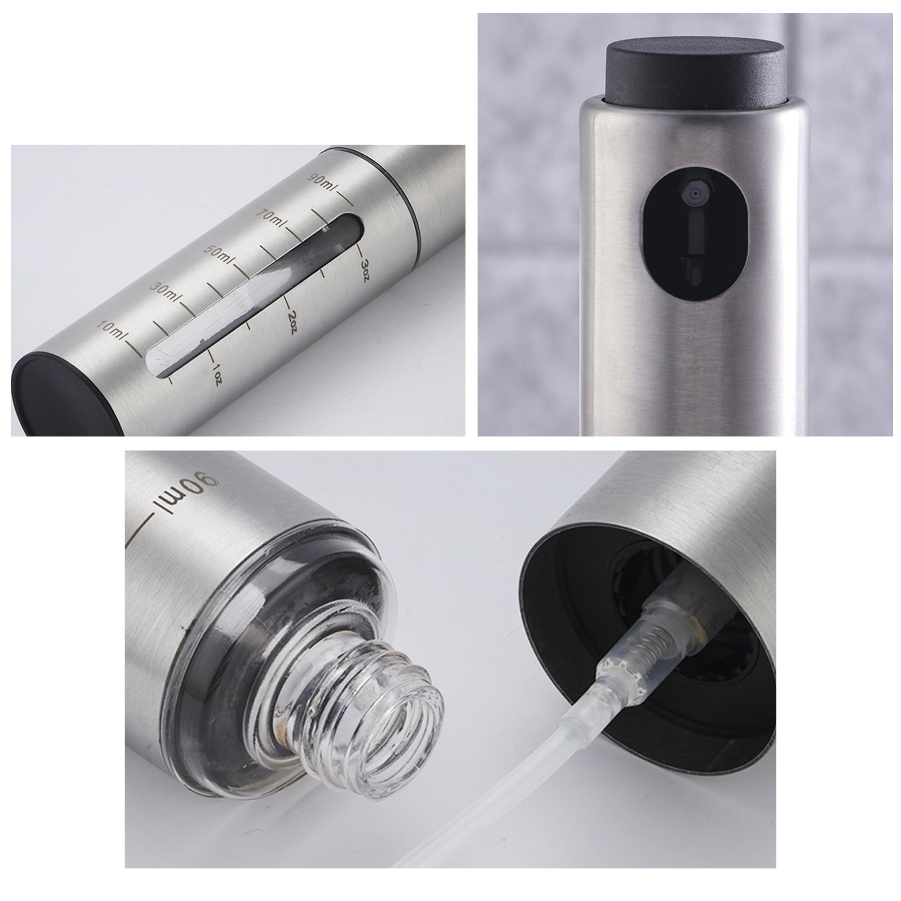 Stainless Steel Oil Sprayer Pump Bottle