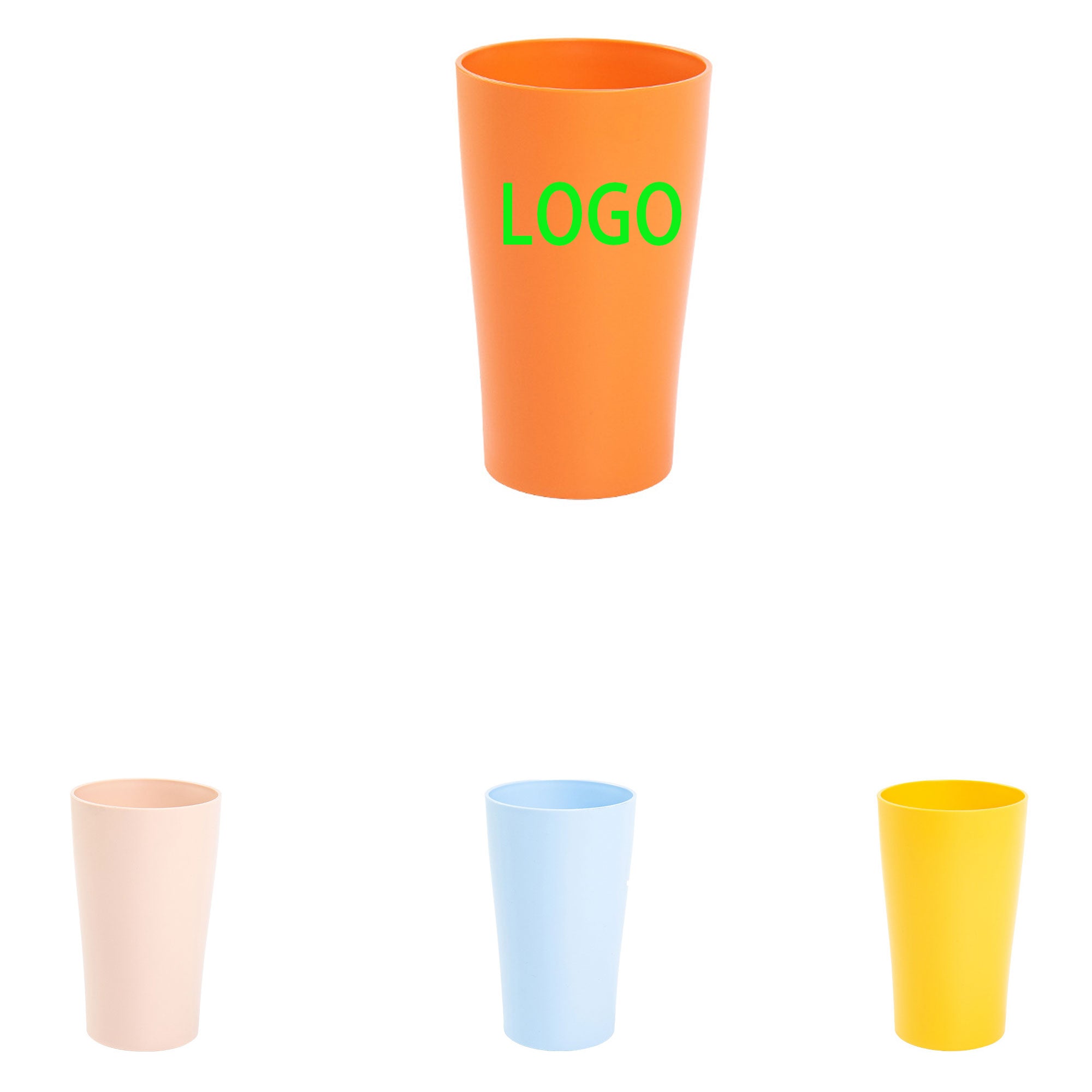Solid Color Plastic Cup
